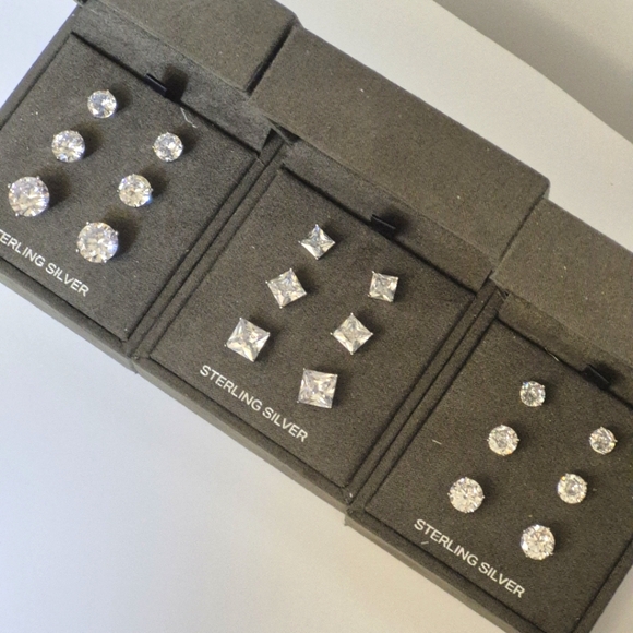 Bain x Miller Other - Sterling Silver Stud Earrings Set